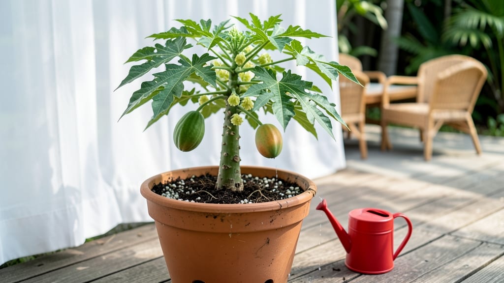 Can Papaya Tree Be Grown in Pots: Container Size and Care Secrets for Fruit