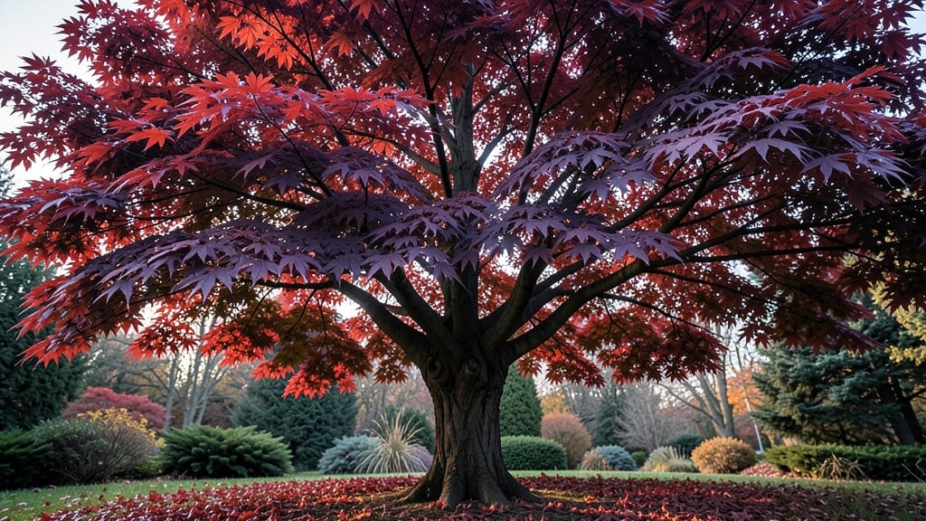 Amur Maple with Purple Foliage