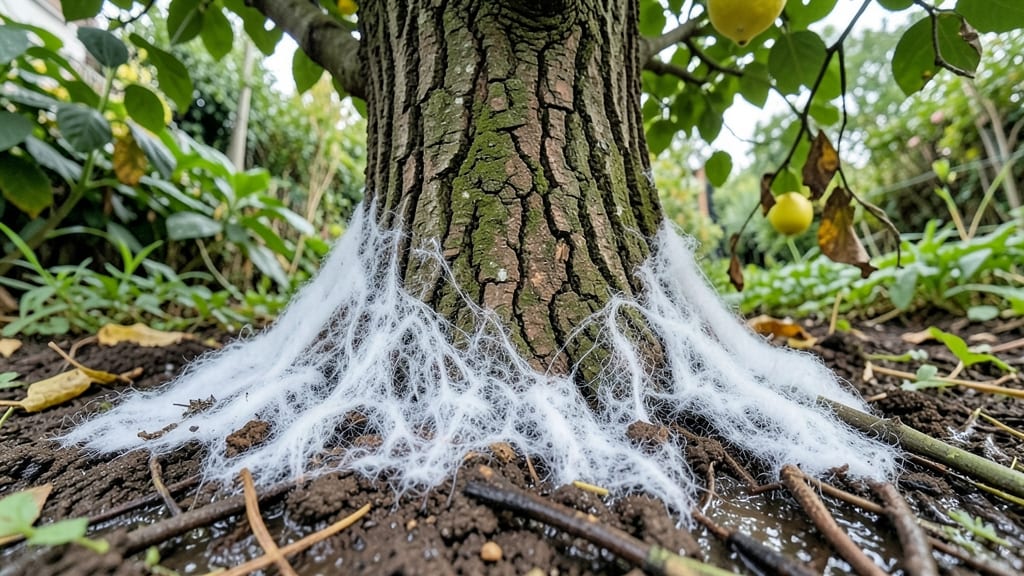 White Mold from Overwatering Roots