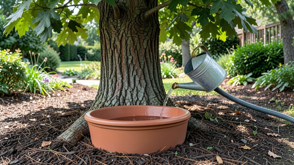 Tree Water Basin: Drip-Irrigated Root Rescue for Drought-Stressed Trees