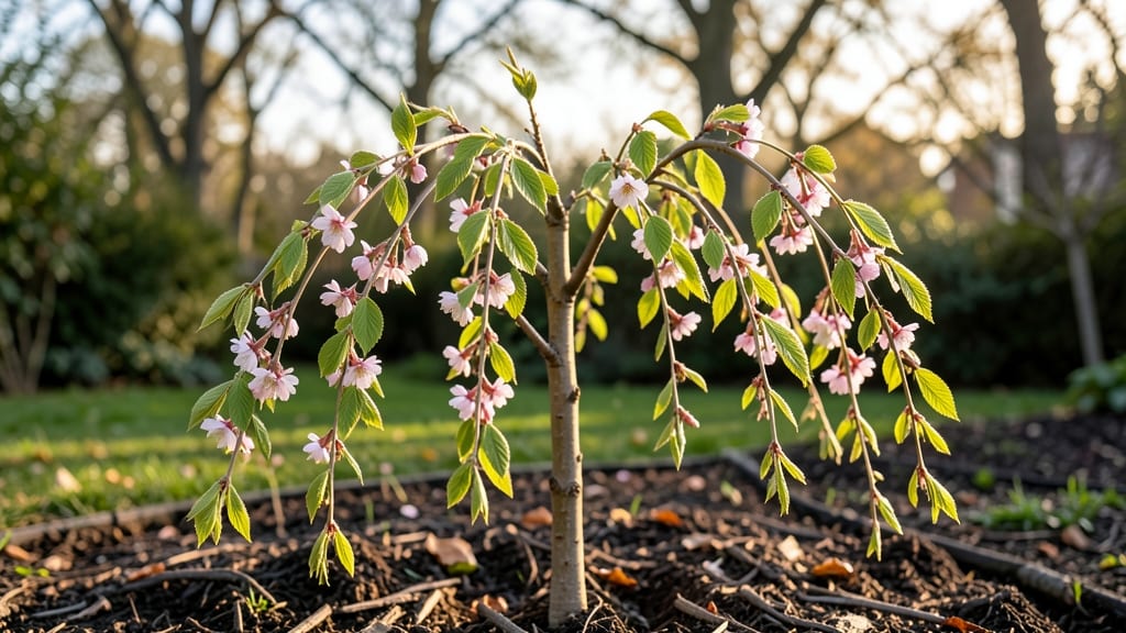 Weeping Cherry Tree Sapling: Strategic Pruning for Graceful Branching Year Round