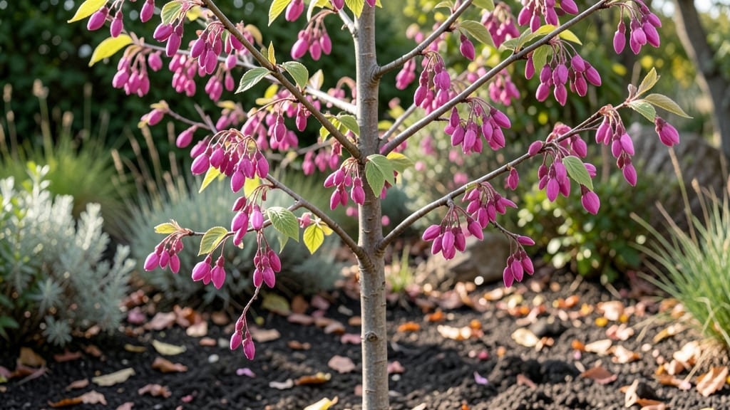 Tree With Little Pink Flowers: Romantic Garden Accent for Spring Borders