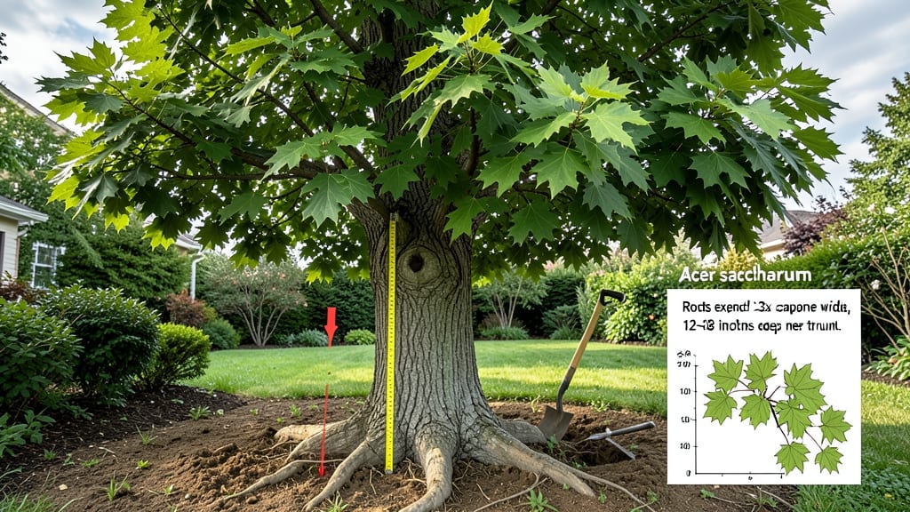How Deep Are Maple Tree Roots: Spread Patterns and Planting Safety Zones