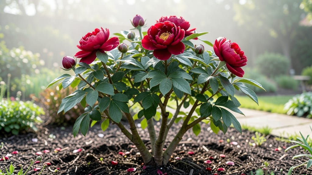 Tree Peony in Pots: Compact Elegance for Small Spaces Year Round