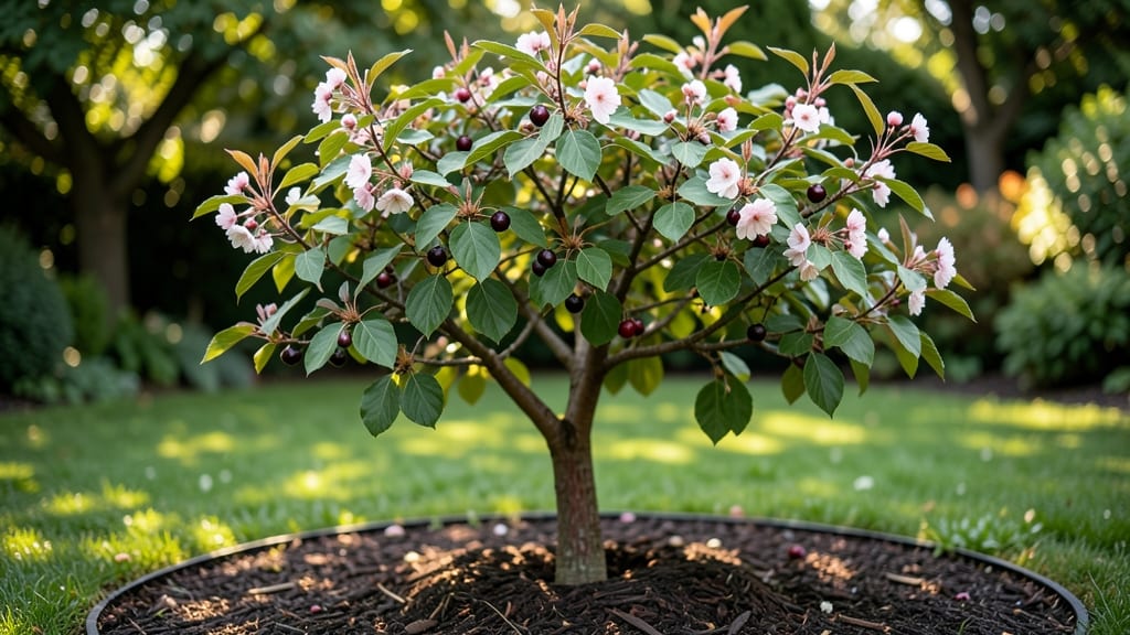 Cherry Tree In Backyard: Year-Round Privacy Screen With Minimal Space