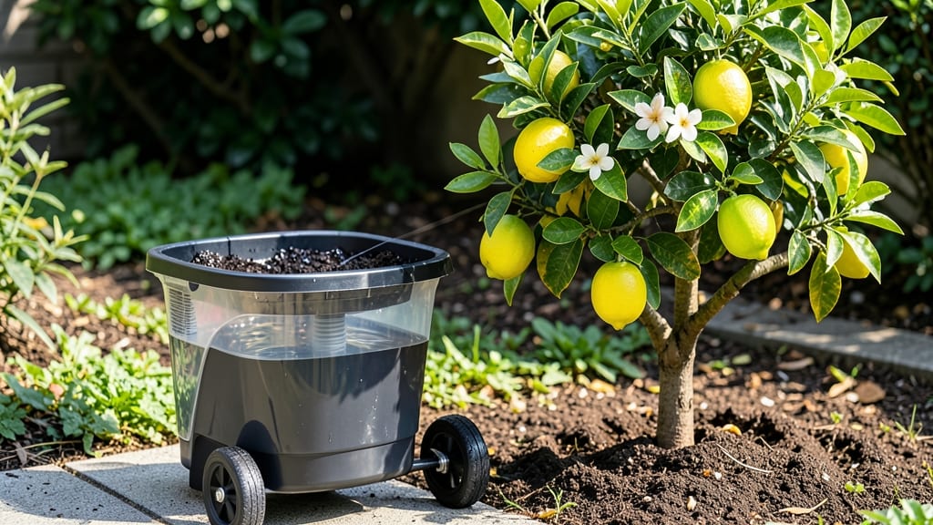 Self-Watering Rolling Citrus Tree Planter: Low-Maintenance Abundance Year Round