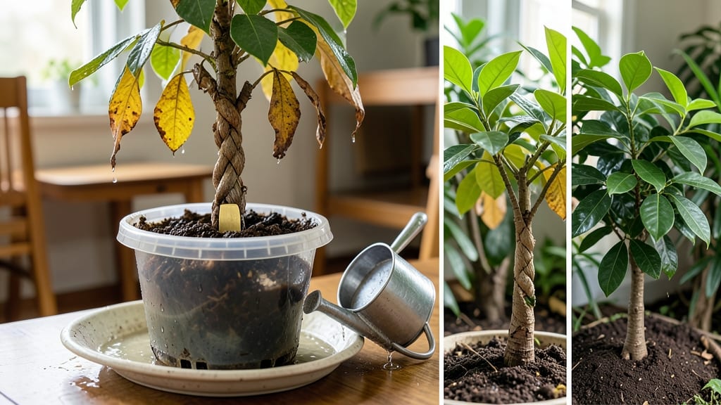 Overwatered Money Tree Plant: Revive Drooping Leaves in 3 Days