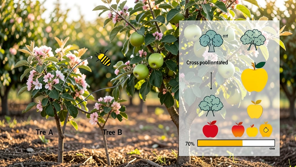 Granny Smith Apple Tree Pollination Chart: Cross-Compatible Varieties and Timing Guide