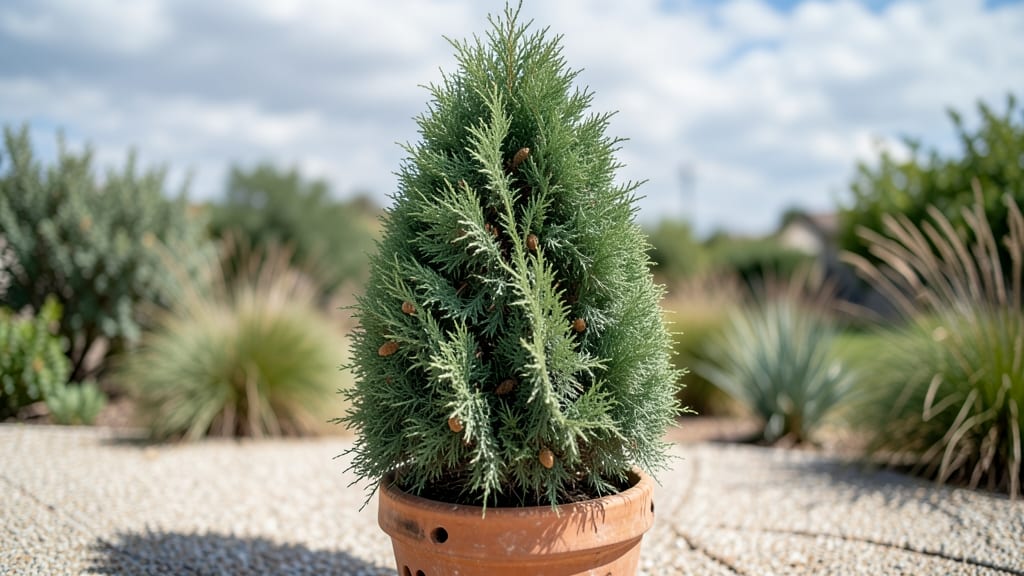 Cypress Tree Pot: Evergreen Privacy Screen for Small Spaces